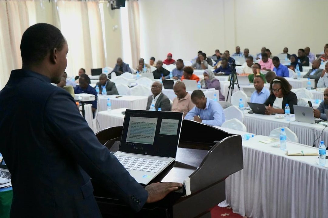 Presenter addressing participants at the seminar
